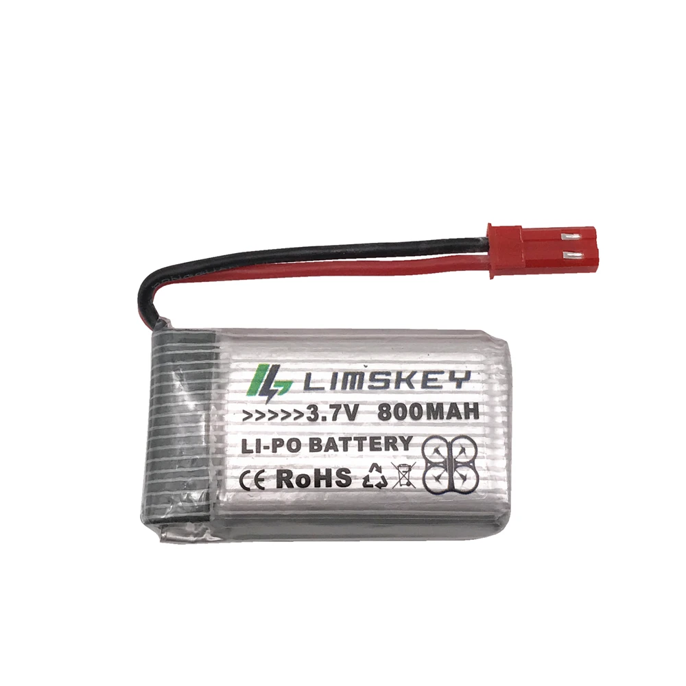 5pcs RC Drone Lipo Battery JST 902540 3.7V 800mAh Lipo 1S Battery For MJX x400 X300C X800 Quadcopter Parts