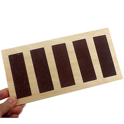 1Pc Montessori drewniane zabawki edukacyjne Sensorial zabawki szorstkie i gładkie deski dla malucha dotykając pokładzie wczesne dzieciństwo przedszkole