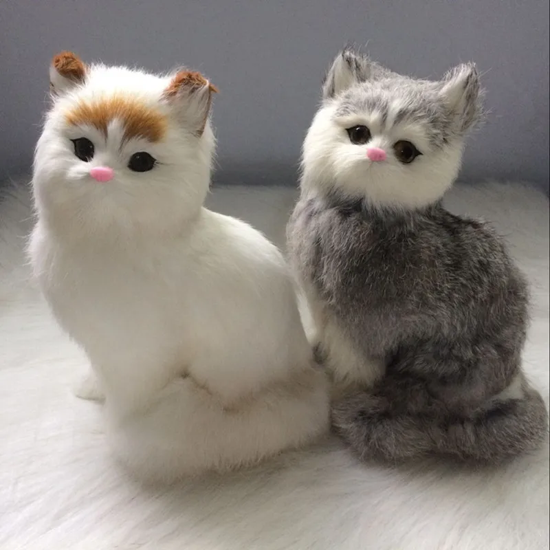 ZILIN Lifesize Simulated Cat Adorable Cat Children Cat Toy 17*24 cm