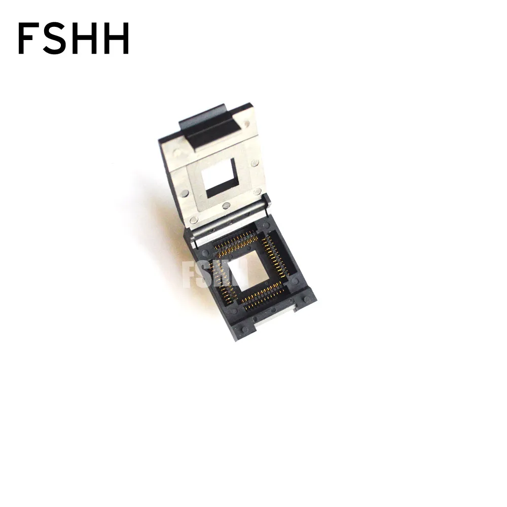 

FSHH QFN52 WSON52 UDFN52 MLF52 ic test socket Size=20mmx20mm Pin pitch=1.27mm