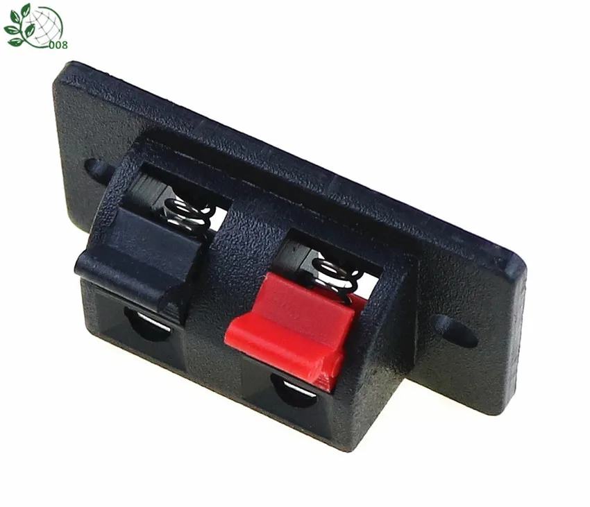 2019 Hot 5 Pcs 2 Positions Connector Terminal Push in Jack Spring Load Audio Speaker Terminals