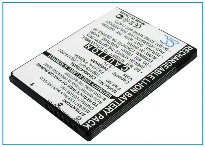 Cameron Sino 2000mAh battery for HP iPAQ HX4700 HX4705 HX4715 HX4800 290483-B21 359498-001 PDA, Pocket PC Battery