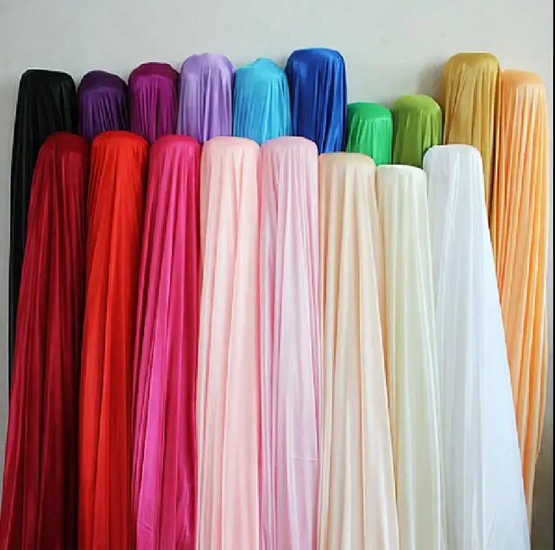 

Silk fabric wedding backdrop Width 150CM (59") Satin Fabric Decoration Solid Color Fabrics Clothing Lining WT017