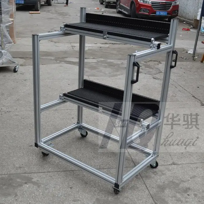 Feeder Trolley for Nxt FUJI Chip Mounter Feeder Racks assembly Storage Cart 45*2PCS 2 Layers.