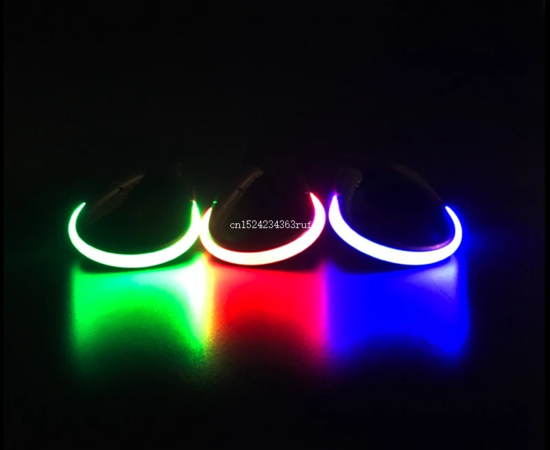 50pairs LED Shoes Clips Glow Party Supplies Safety Warning Light for Night Running Party Favors Led Night Shoe Clips