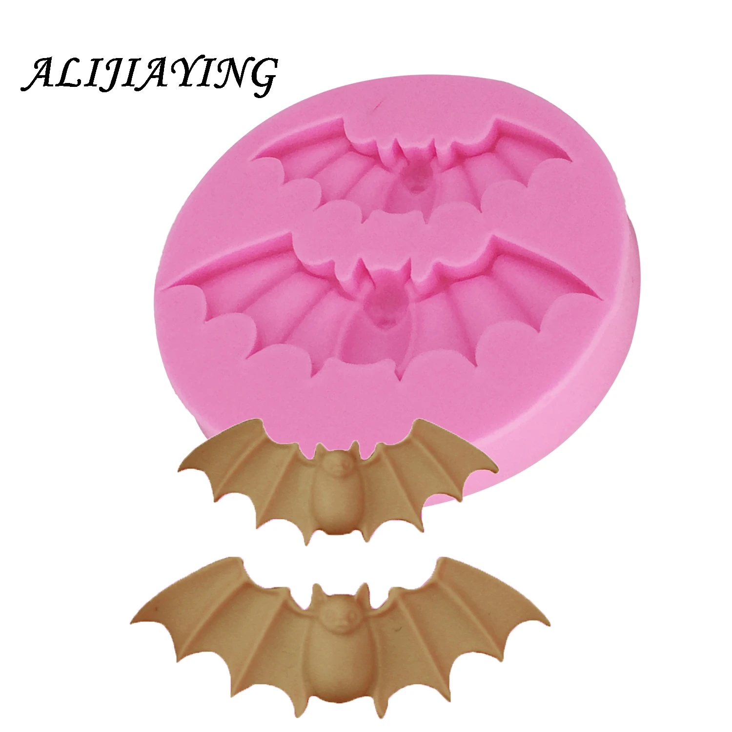 1Pcs Halloween Bats Silicone Mold Fondant Cake Decorating Mold Sugarcraft Food Safe Polymer Clay Resin Cookie Butter D0698