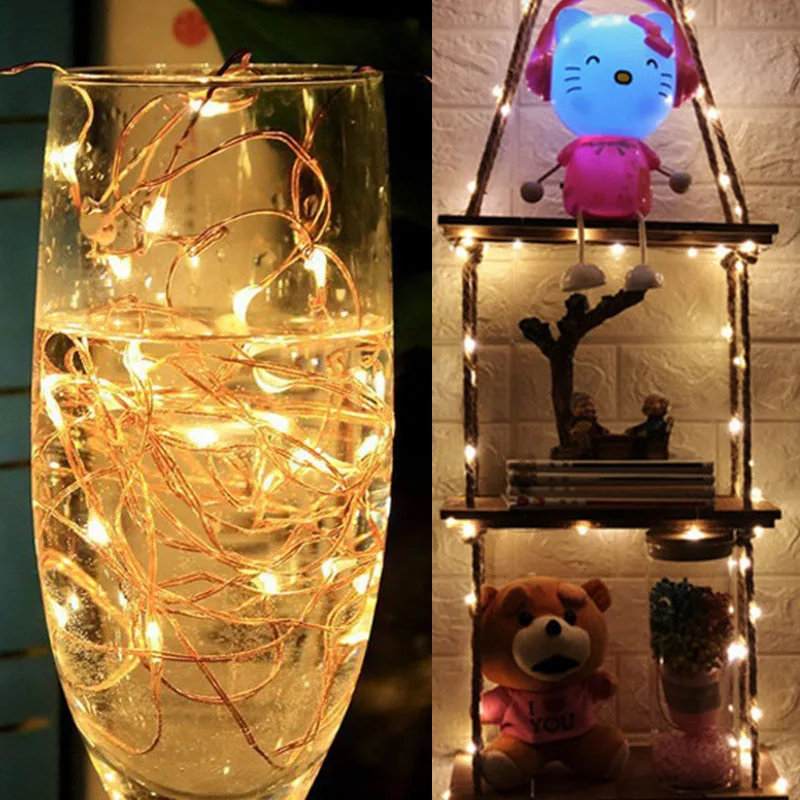 AmmToo 5V Christmas Fairy Lights Decoration Xmas New Year Holiday String Light 5M 10M USB Copper Wire Christmas Tree Lights Led