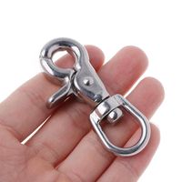 316 Stainless Steel Webbing Bag Trigger Swivel Lobster Clasps Clips Snap Hooks Weave Paracord Lanyard Buckles