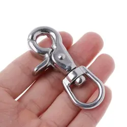 316 Stainless Steel Webbing Bag Trigger Swivel Lobster Clasps Clips Snap Hooks Weave Paracord Lanyard Buckles