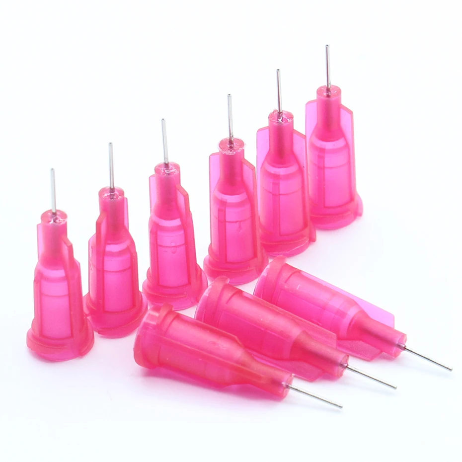 100Pc 25G length 23.5mm Precision passivated S.S. Dispense Tip with PP Safetylok hub, 0.5