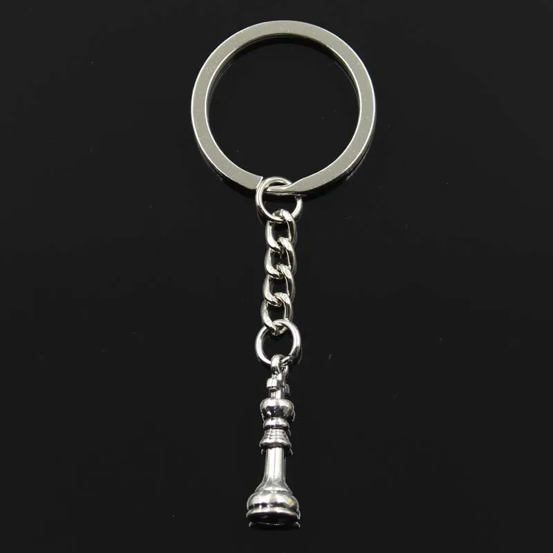 Keychain Chess King Queen Rook Knight Bishop Pawn Pendants DIY Men Jewelry Car Key Chain Ring Holder Souvenir For Gift