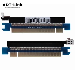 ใหม่ PCIe 164 หมุด 16x ชายหญิง Riser ขยายการ์ดอะแดปเตอร์ PCI-e ด่วนทดสอบ DIP พร้อมแผ่นยึดสำหรับ 1U 2U 3U STD