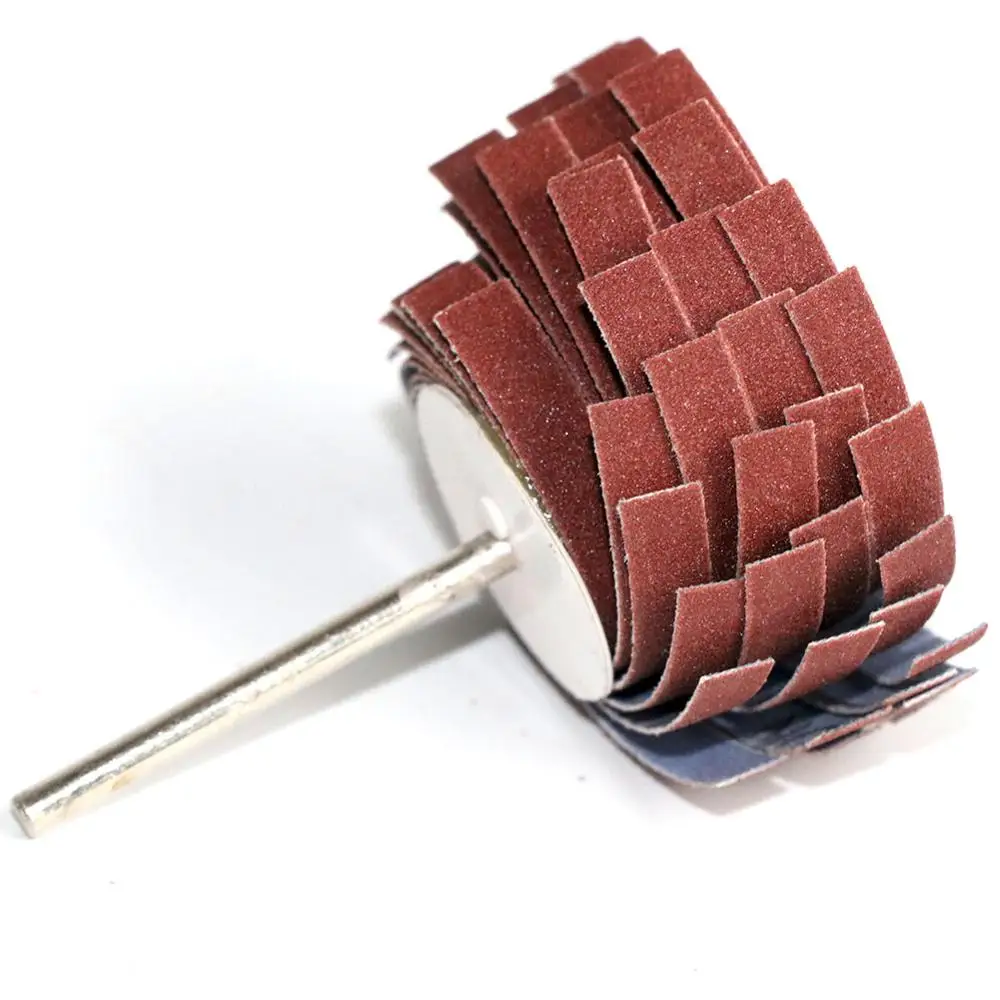 Broca lixadeira de papel para dremel, 2 peças 80-600 lixas de roda 3mm, haste de lixar, areia de moagem, roda de obturador de papel para ferramenta rotativa, acessórios