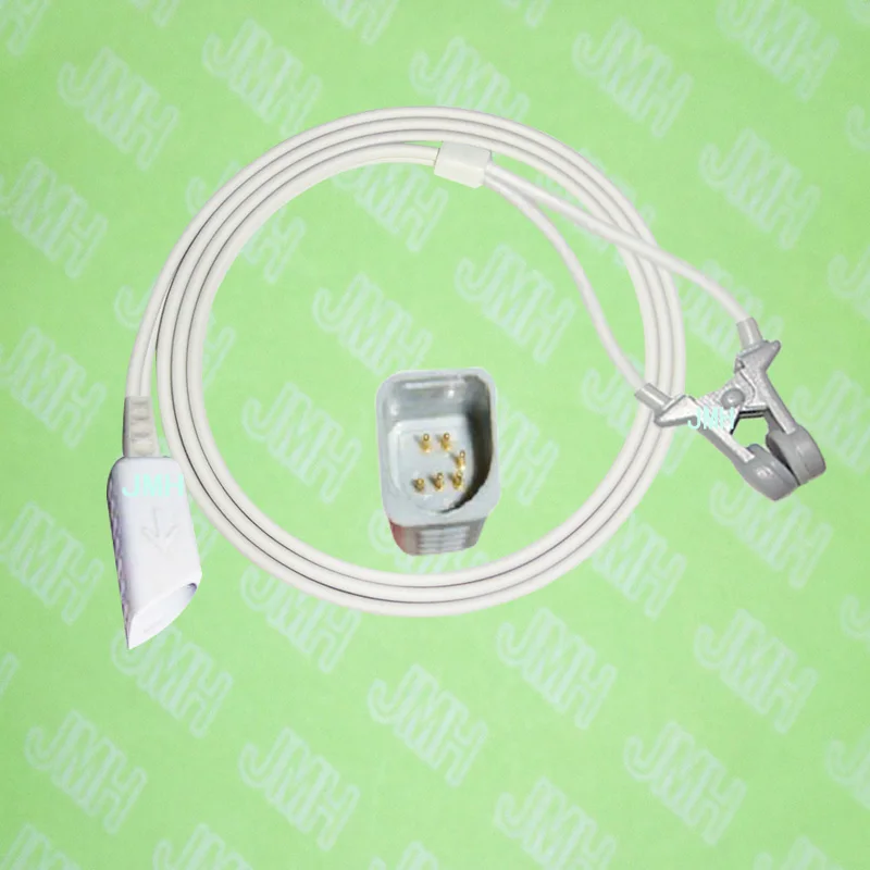 

Compatible with 6pin Novametrix 505, 510,511,520,7000,7100 Oximeter monitor the Adult/Child ear clip spo2 sensor.