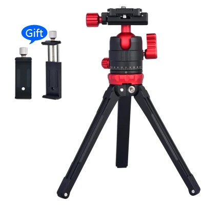 Aluminum Metal Mini Smartphone Tripod with Ball head,Desktop Table Tripod for iPhone Gopro Nikon Canon DSLR Camera DV