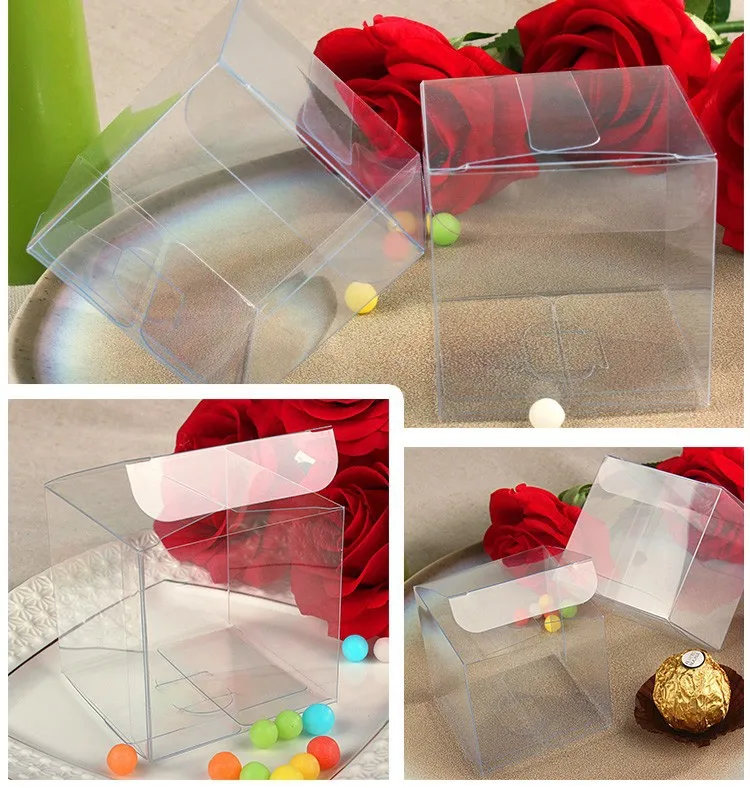 

Different sizes Clear square PVC box, Plastic transparent box pvc and packaging 15pcs, PVC Display box FOR Gift