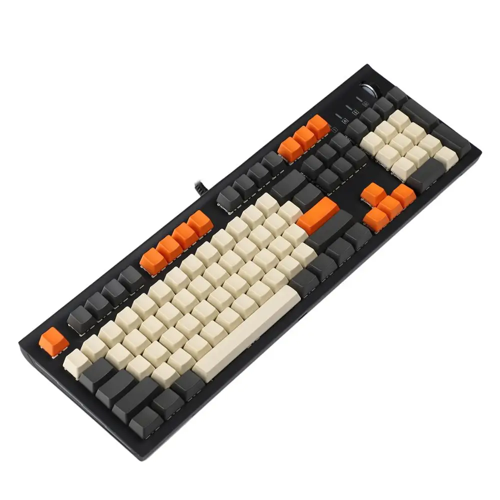 YMDK Carbon 61 87 104 Top Print Blank Keyset Thick PBT OEM Profile Keycaps Suitable For MX Mechanical Keyboard