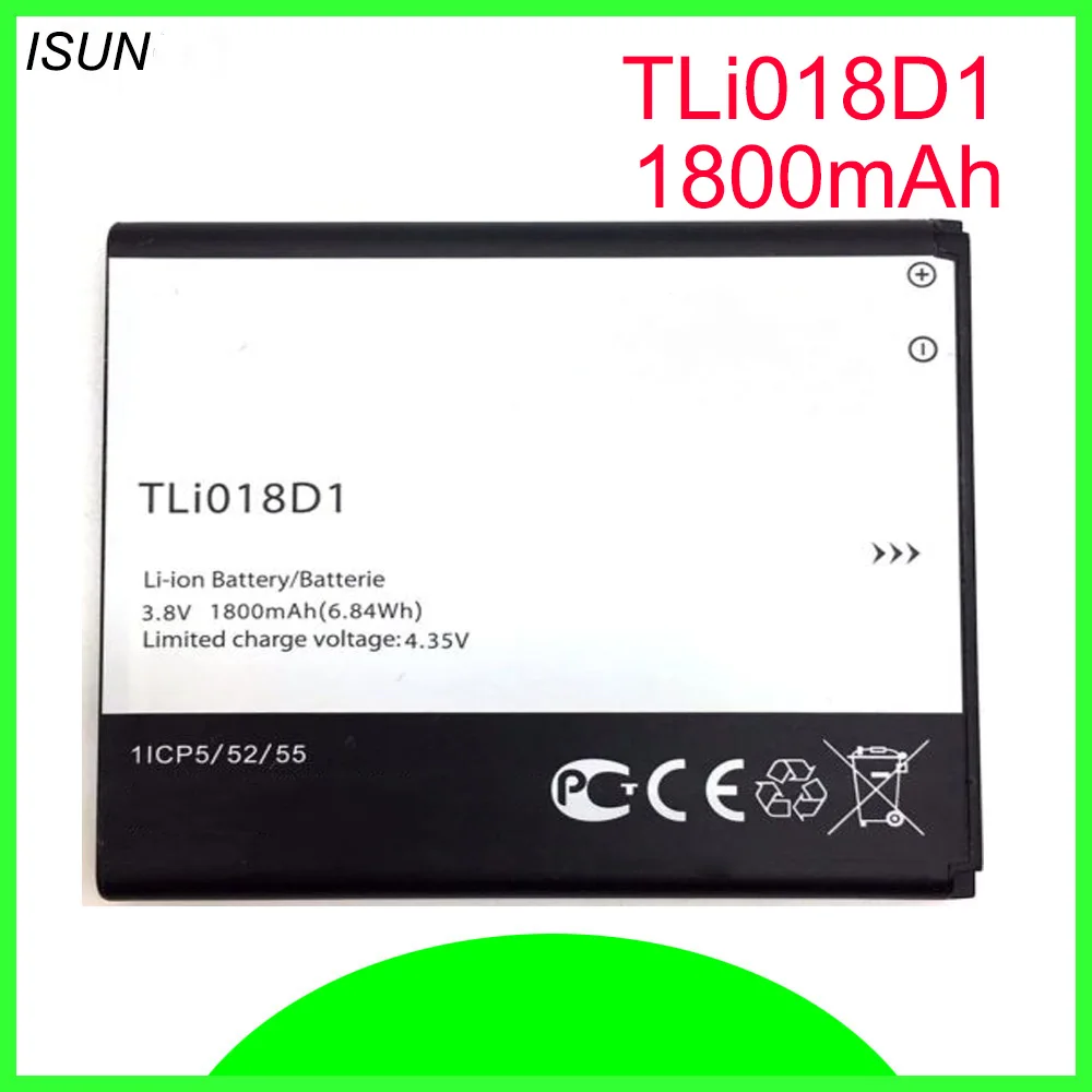 

Аккумулятор ISUNOO TLi018D1, 3,8 в, 1800 мА · ч, для Alcatel OneTouch pop 3(5), 5051A, 5015D