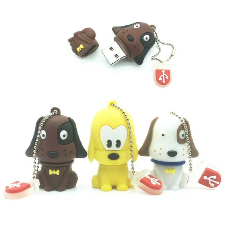 Hot sale pen drive cartoon cute Pug mini dog 64gb 4gb 8gb 16gb 32gb usb 2.0 flash drive memory stick pendrive gift Boy