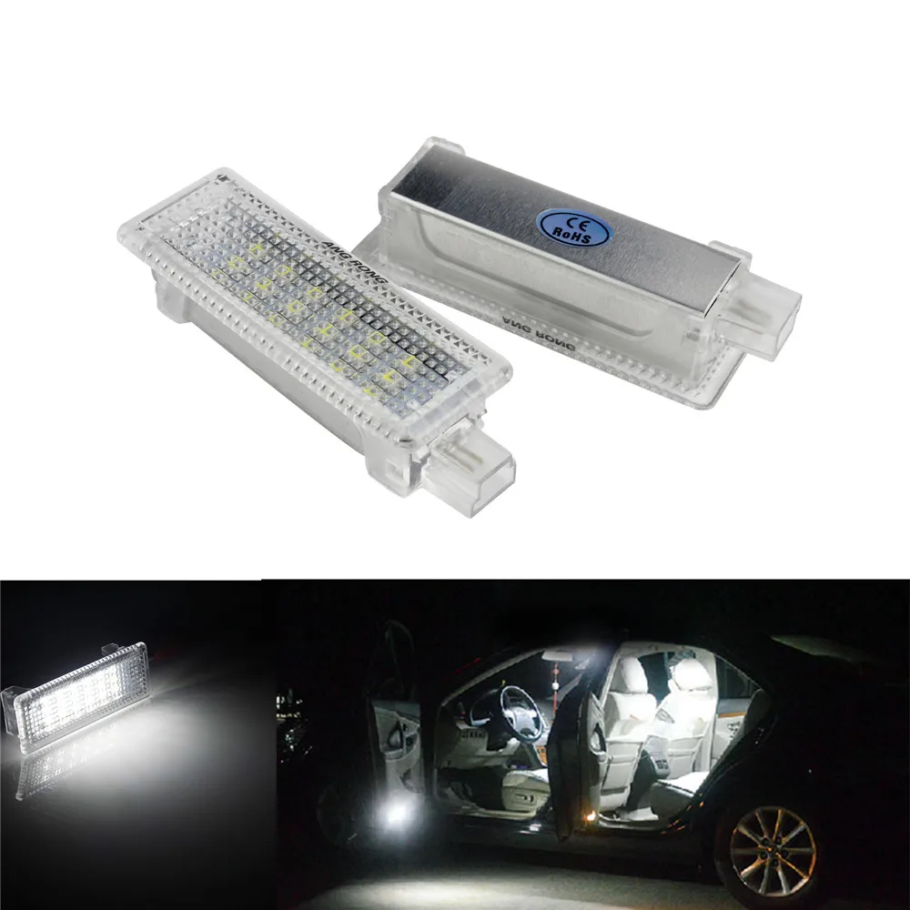 ANGRONG White 18 SMD LED Car Door Trunk  Courtesy Luggage Light Lamp For BMW E60 E61 E63 E64 E81 E87 E90 E91 E85 E89