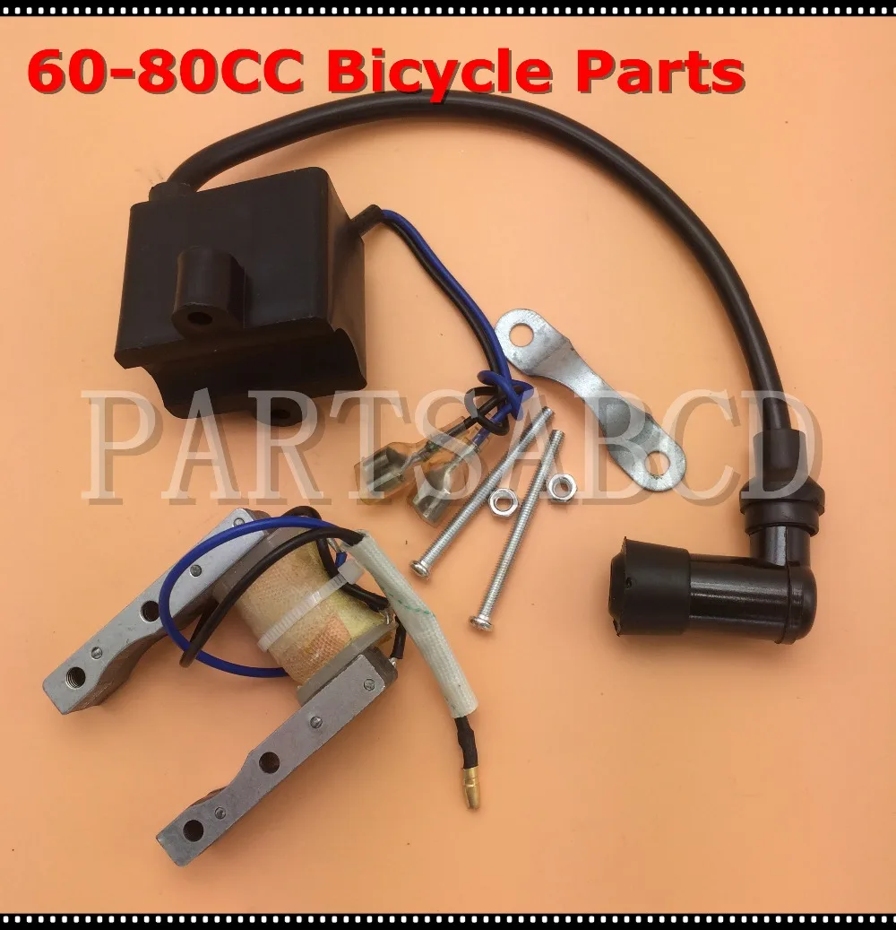 Magneto Stator Ignition Coil CDI 49cc 66cc 80cc 2 Stroke Engine Motor Motorized Bicycle