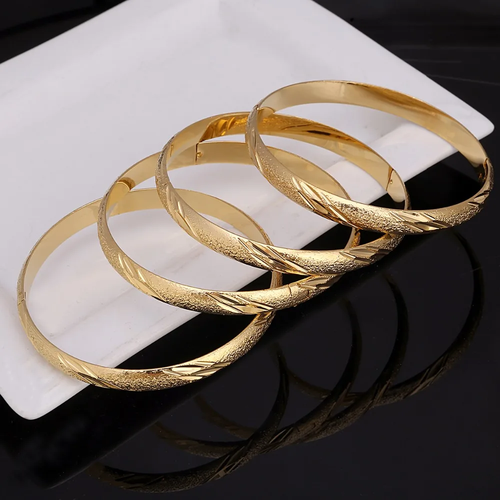 Dubai Gold Jewelry Gold Color Bangles For Ethiopian Bangles & Bracelets Ethiopian Jewelry Bangles Gift