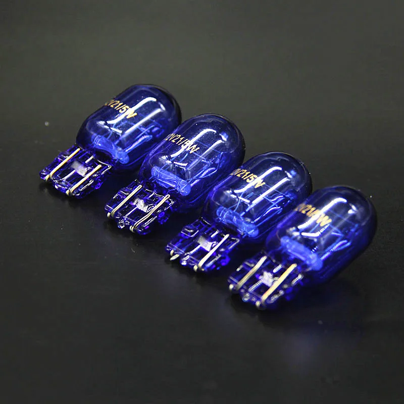 

10pcs 2pcs T20 7443 W21/5W Halogen White Blue DRL Turn Signal Stop Brake Tail Light Bulb Indicators Lights