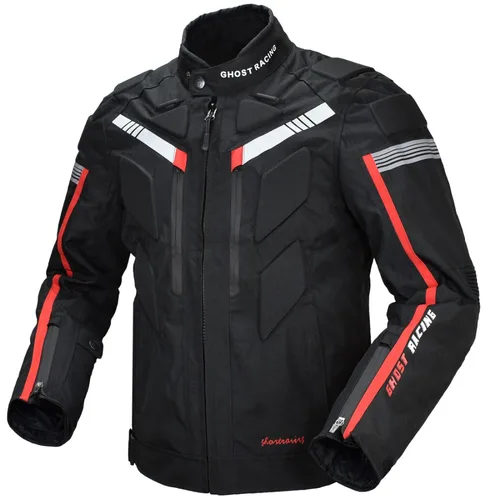 Imagen 1 del producto Ropa de caballero de algodón para las cuatro estaciones, chaqueta de motociclista para ciclismo, chaqueta de carretera para motocicleta, traje de carreras para moto todoterreno con protección