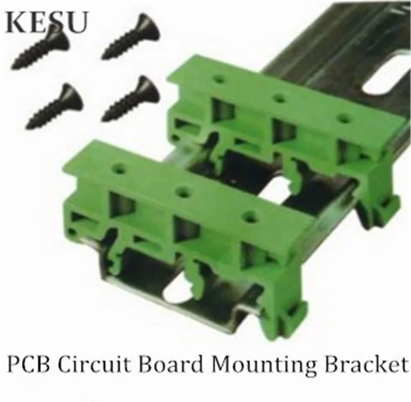 

PCB Circuit Board Mounting Bracket For Mounting DIN Rail Mounting 2x Adapter+4x Screws PCB Carrier, PCB bracket PCB rail mount