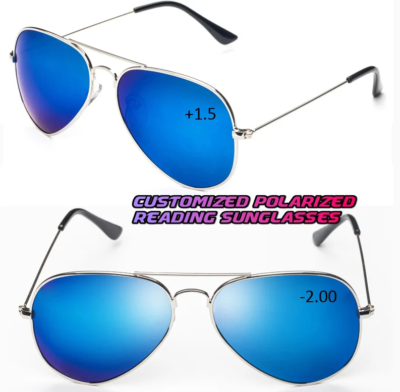 

2019 Polarized Sunglasses Clara Vida Men Classic Mirror Polzrized Reading Or Myopia Sunglasses -1 -1.5 -2 -2.5 +1 + 1.5 +2 +2.5