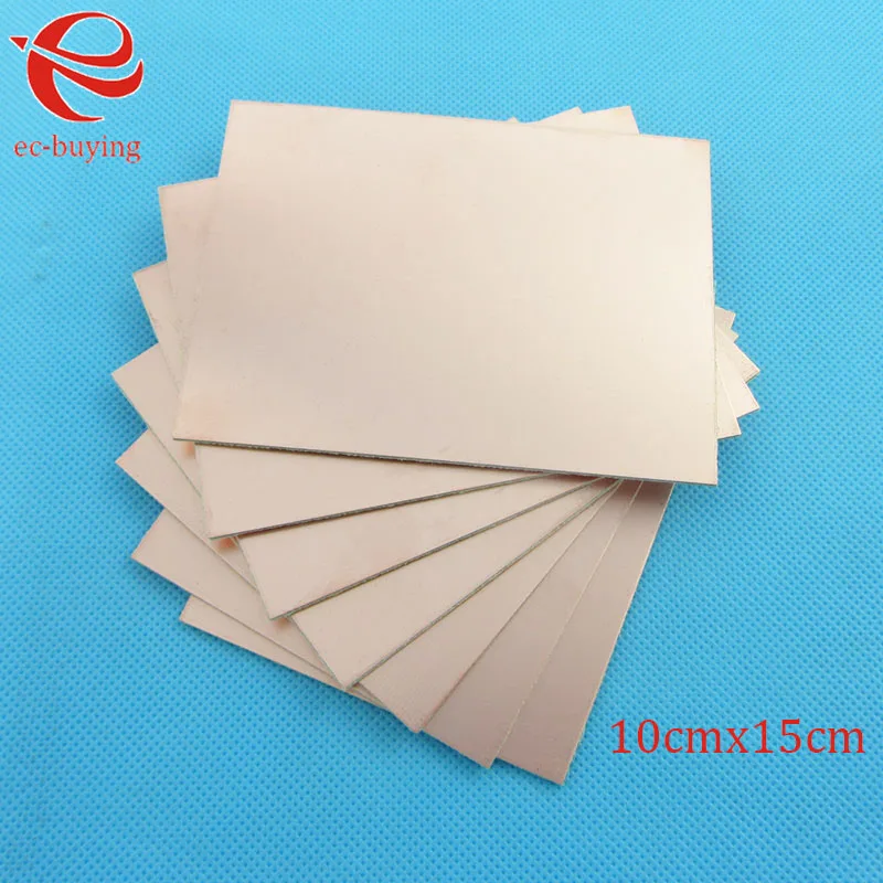 Copper Clad Laminate One Single Side Plate CCL 10x15cm 1.4mm Bakelite Universal Board Practice PCB DIY Kit 100*150*1.4mm