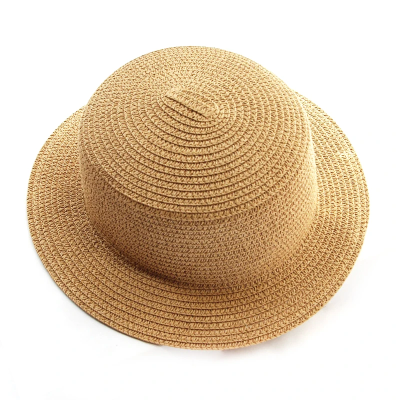 Summer Parent-child simplicity Solid color Sun Hat Visor For Women Caps Fashionable Straw Hat Sea Beach Trip Caps girl hat