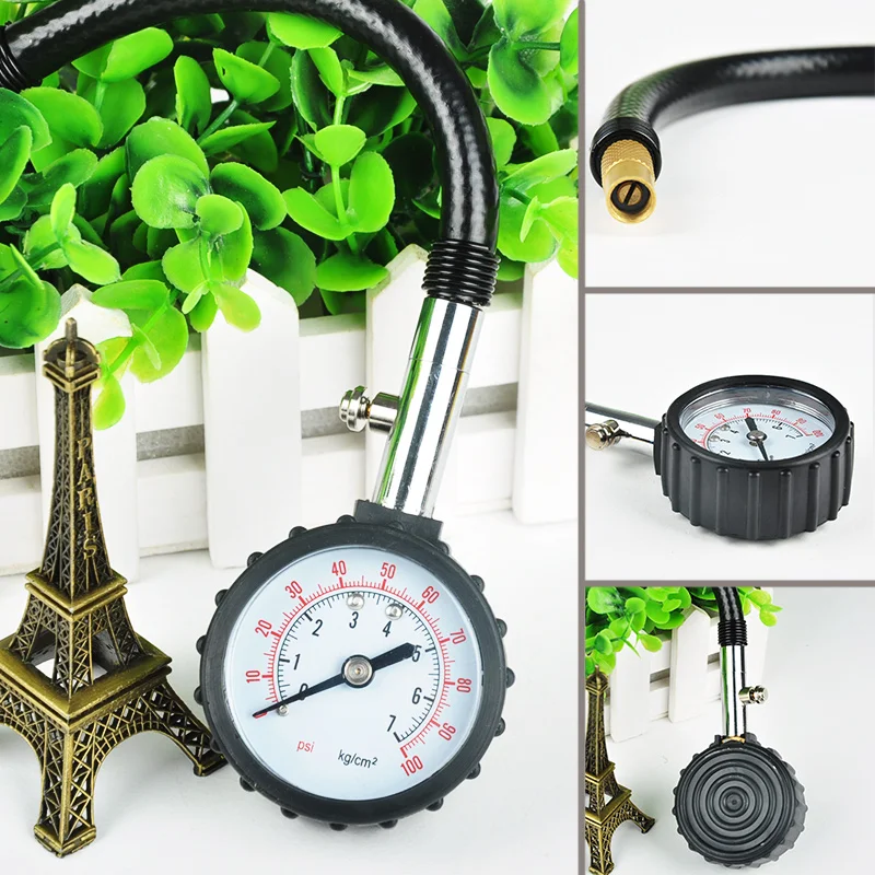 10PCS Long Tube Auto Car Bike Motor Tyre Air Pressure Gauge Meter Tire Pressure Gauge Meter Vehicle Tester Monitoring System