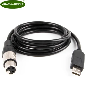 Adapter interfejsu USB do DMX LED DMX512 Studio Komputer PC Kontroler oświetlenia scenicznego Ściemniacz do efektów LED Master-Slave Led Flat