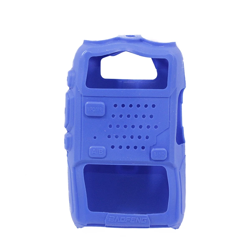 Capa de borracha macia portátil para baofeng, capa de silicone para walkie talkie série plus