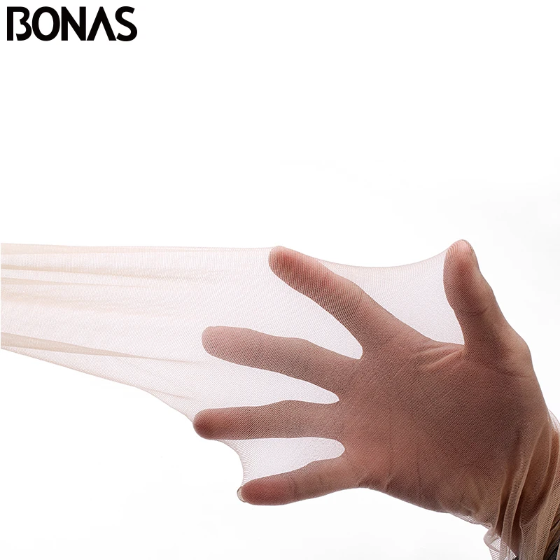 BONAS 12D Tights Women Plus Size Pantyhose Nylon Tights Thin Sexy Panty Collant Femme Solid Spandex Female Stockings Pantyhose