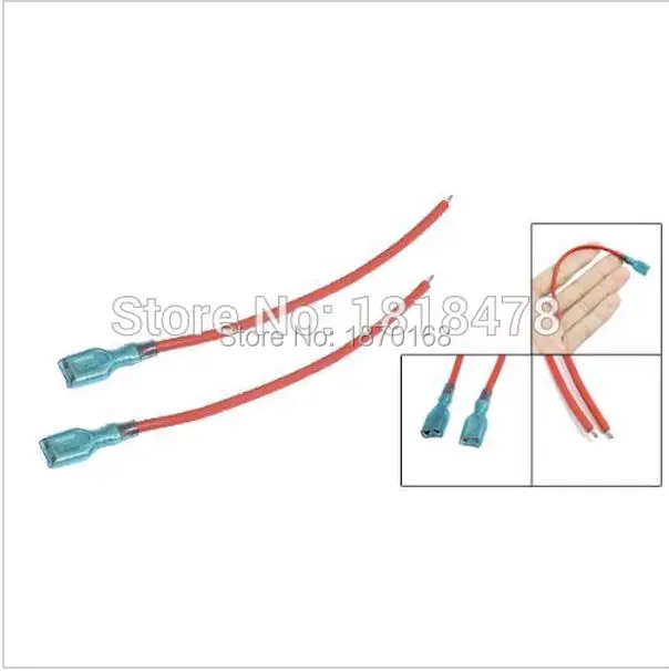 20 Pcs 6.3 mm Crimp Terminal kabel, Konektor sekop perempuan kawat