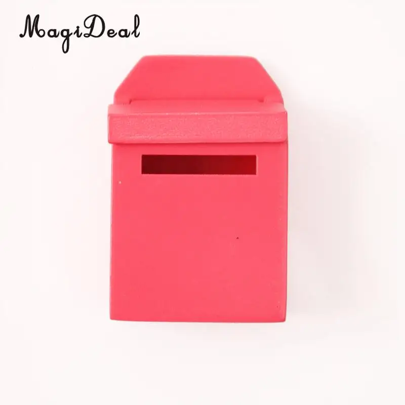 MagiDeal-Caixa De Madeira Com Decalque, Miniatura Dollhouse, Jardim De Fadas, Decoração De Porta, Brinquedos Para Móveis Infantis, Escala 1/12, 6 Cores, 1Pc