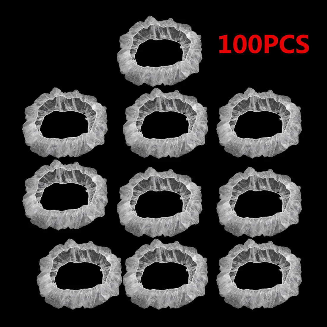 100pcs/lot Clear Elastic Plastic Disposable Steering Wheel Covers for Car Auto Truck