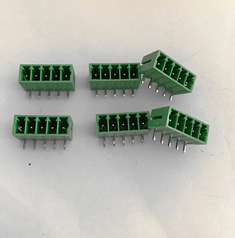 10sets Plug-in terminal block KF2EDGK-pitch 3.5MM 2P 3P 4P ~ 24P Phoenix terminal curved needle seat