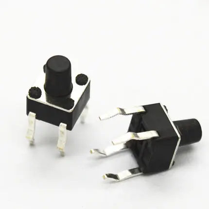 

200PCS/LOT 4.5*4.5*7MM Tact Switch 4 feet vertical micro / button switch 4.5x4.5x7