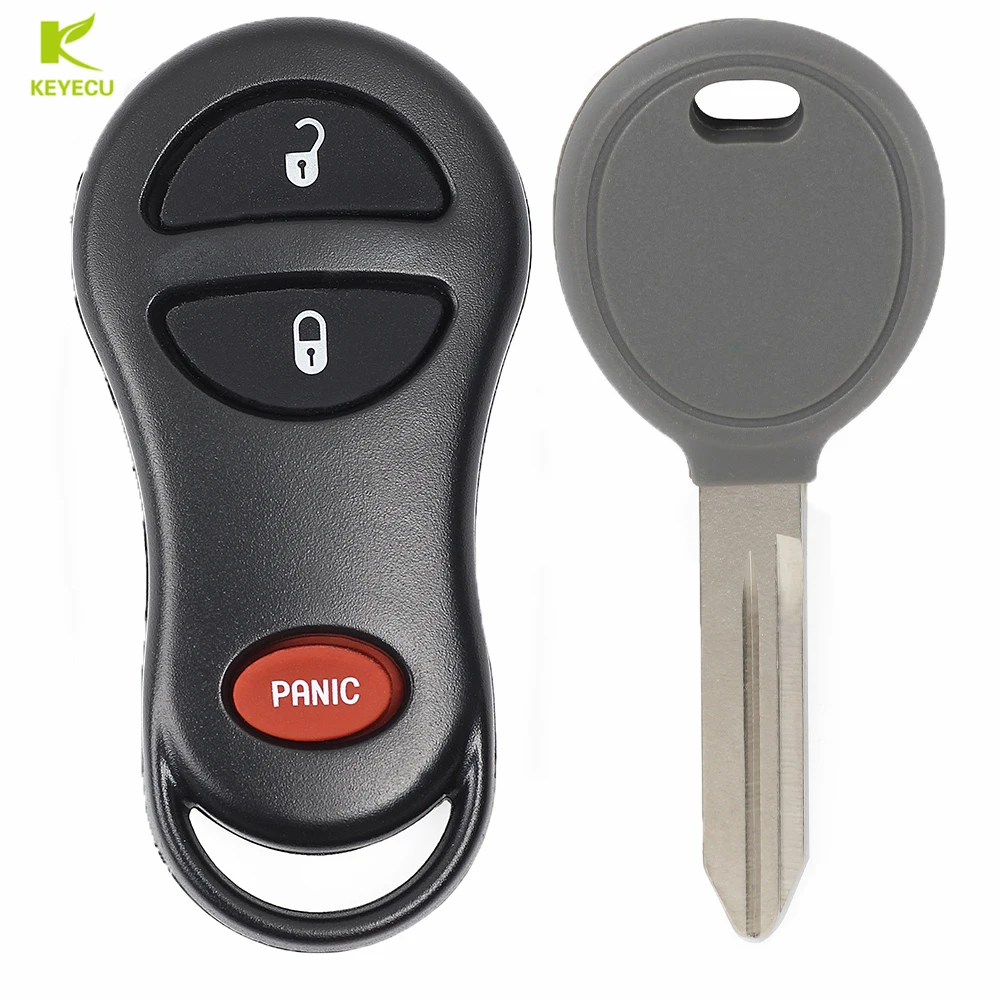 

KEYECU Replacement Remote Key Fob 315MHZ for Jeep 1999-2001 Cherokee 1999-2004 Grand Cherokee GQ43VT9T + 4D64 Chip Transponder