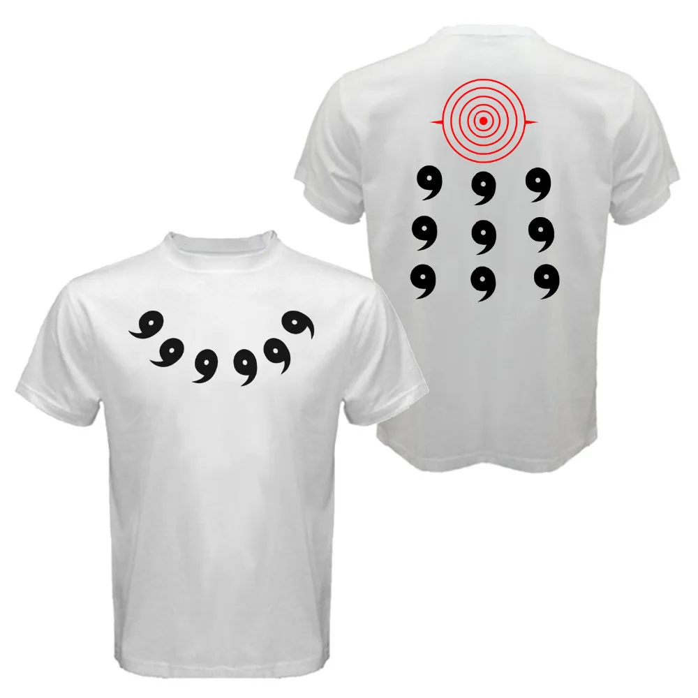 Sage of the Six Path Rikudou Sennin Uchiha Sharingan Rinnegan T shirt Men two sides casual cotton gift tee USA Size