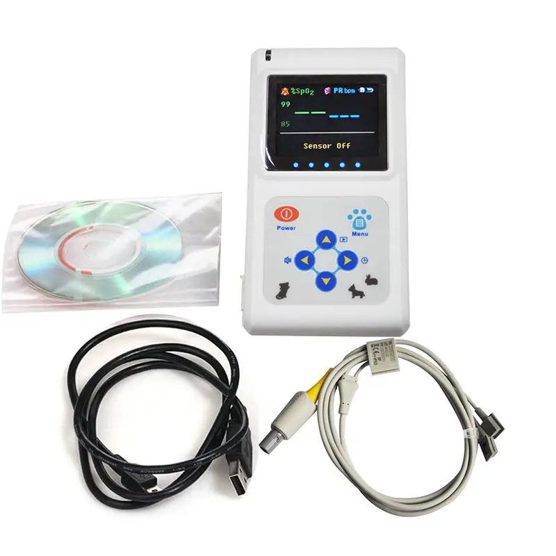 

Veterinary Oximeter VET Use Pulse Oximeter Blood Oxygen Monitor SPO2 Pulse Rate Including Software English Manual