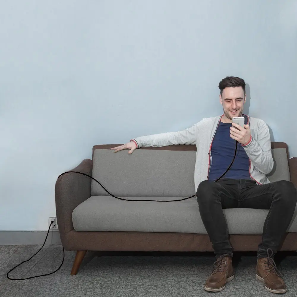 Cavo Micro USB Lungfish, cavo di ricarica e sincronizzazione dati Super resistente per Android/Windows/MP3/fotocamera e altri 0.3m 1m 1.5m 2m 3m