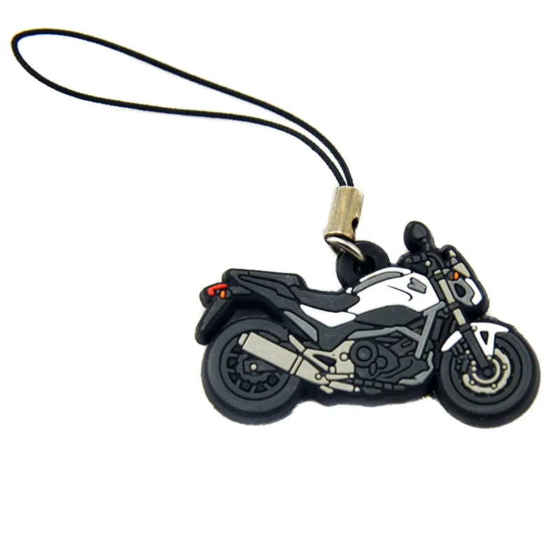 Individuelles Motorrad-Design Schlüsselanhänger aus Weich-PVC, Langlebiges Anpassbares Zubehör für Schlüssel – Detail 6