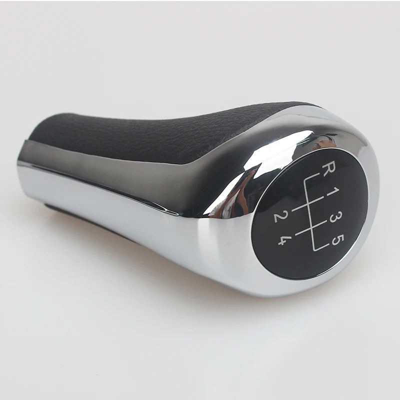 Chromed Matte Carbon Fiber Leather Gear Shift Knob For BMW 1 3 5 6 Series E30 E36 E39 E46 X5 E53 E60 E63 X3 E83 X1 E84 E90 E91