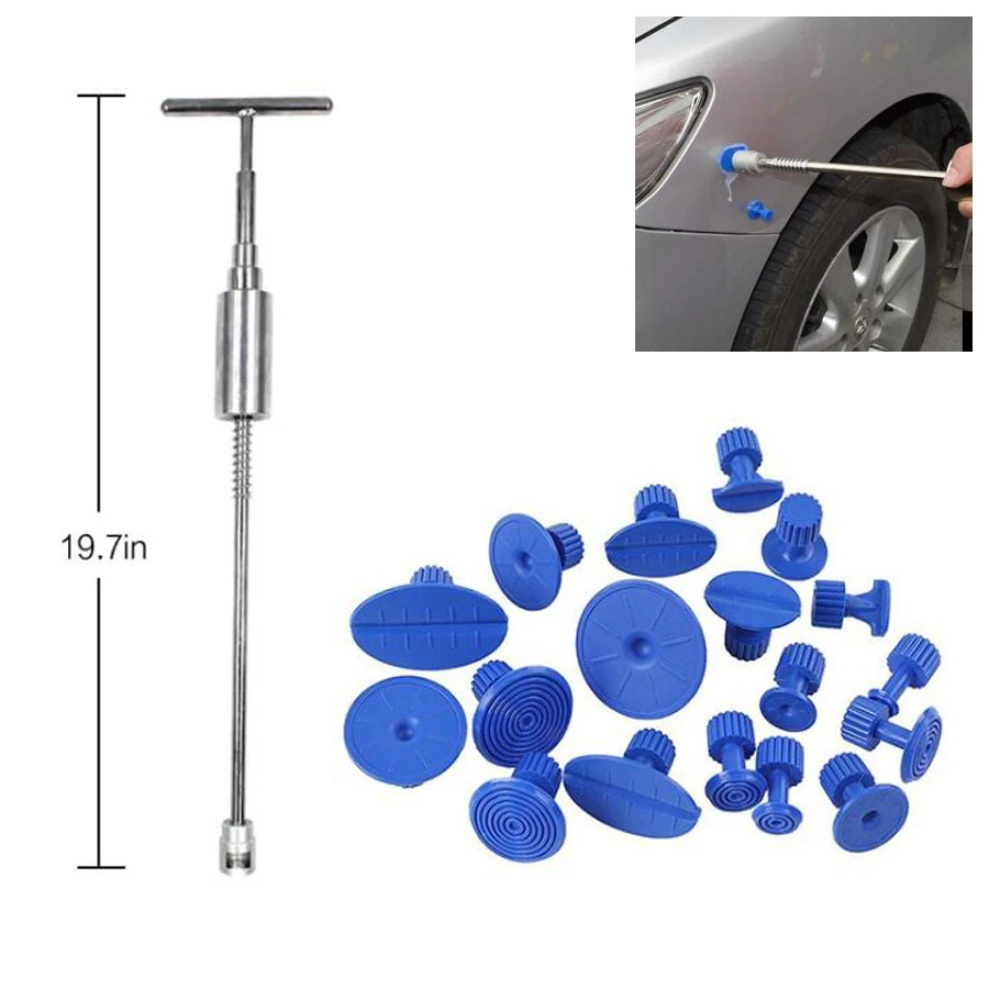 

YAQUICKA Car Paintless DIY Vehicle SUV Exterior Body Slide Hammer Dent Puller Hail Glue Tabs Repair Tool Kit For Bmw Chevrolet