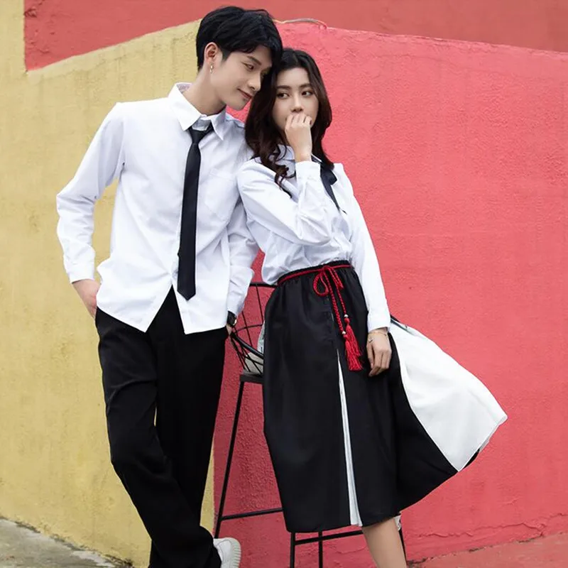 Class College Style Student School Uniform Graduation Girls Korean High School Uniforms Suit Boy Male Japanese Japan Set H2436