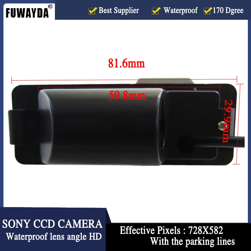 FUWAYDA Wireless HD CCD Car Rear View With Guide Line CAMERA for Chevrolet Aveo Trailblazer Opel Mokka Cadillas SRX CTS